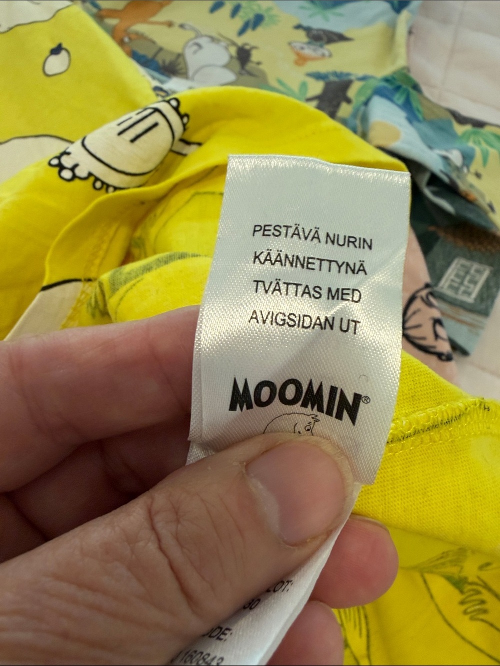 Girls' Moomin Characters Print Casual Sleeveless Yellow Summer Dress Size 100cm - Picture 5 of 7
